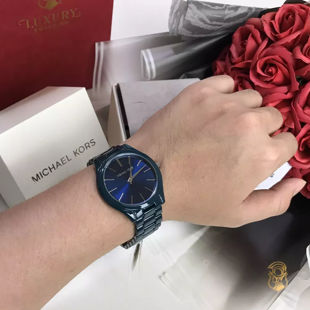 Michael Kors lim Runway Blue Tone Watch 42mm