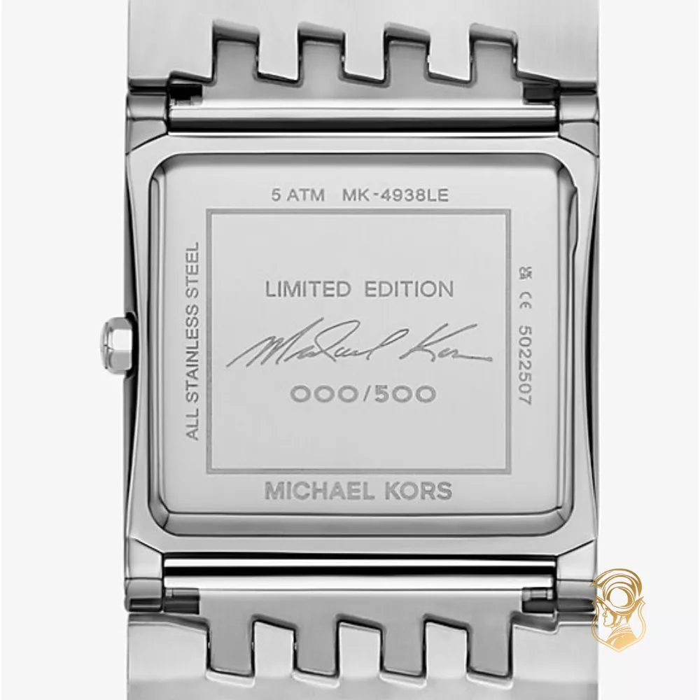Michael Kors Limited-Edition Georgie Pavé Silver-Tone Watch 34mm