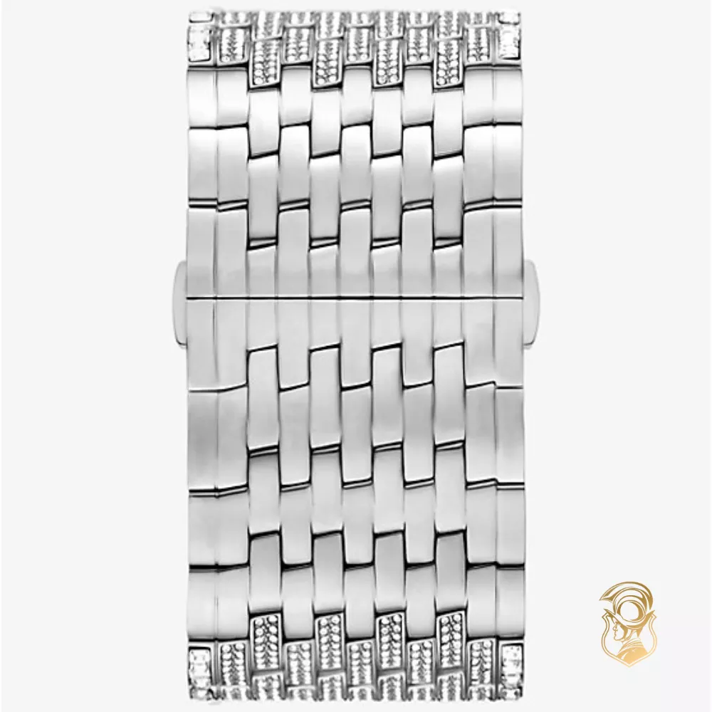 Michael Kors Limited-Edition Georgie Pavé Silver-Tone Watch 34mm