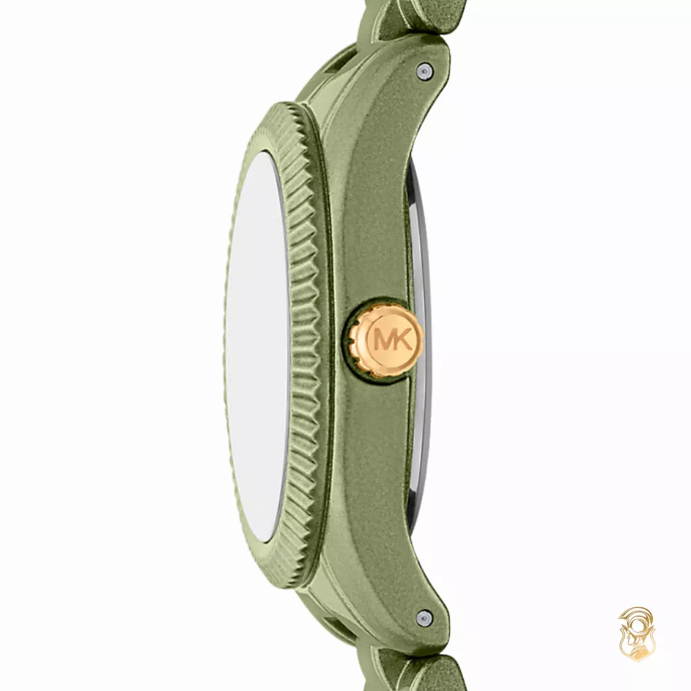 Michael Kors Limited-Edition Petite Lexington Green-Tone Watch 26mm