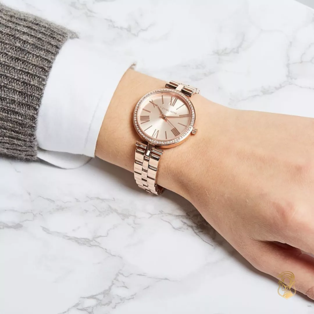 Michael Kors Maci Rose Gold-Tone Watch 34mm