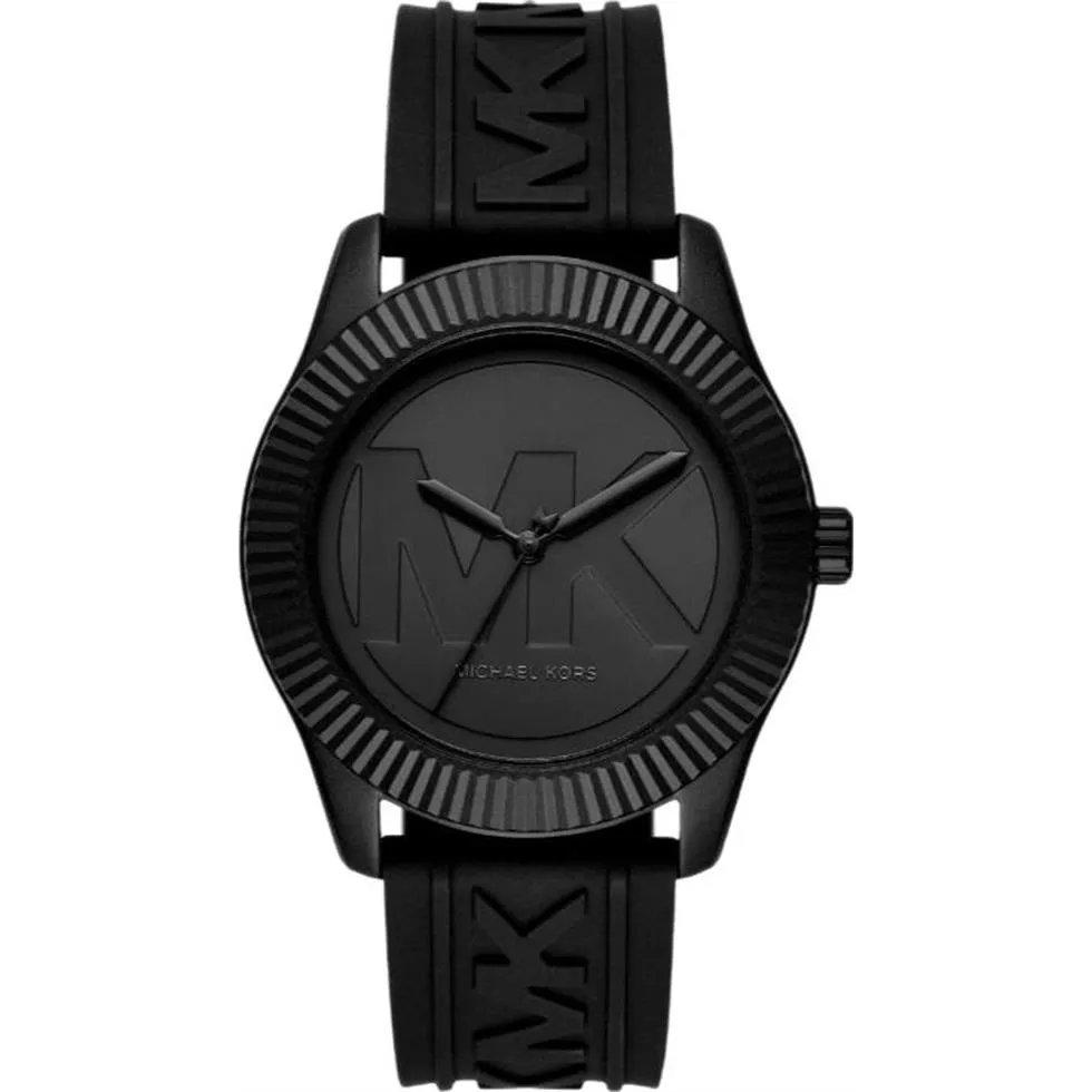 Michael Kors Maddye Black Silicone Watch 43mm