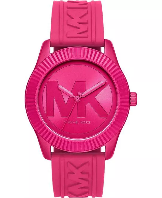 Michael Kors Maddye Pink Silicone Watch 43mm