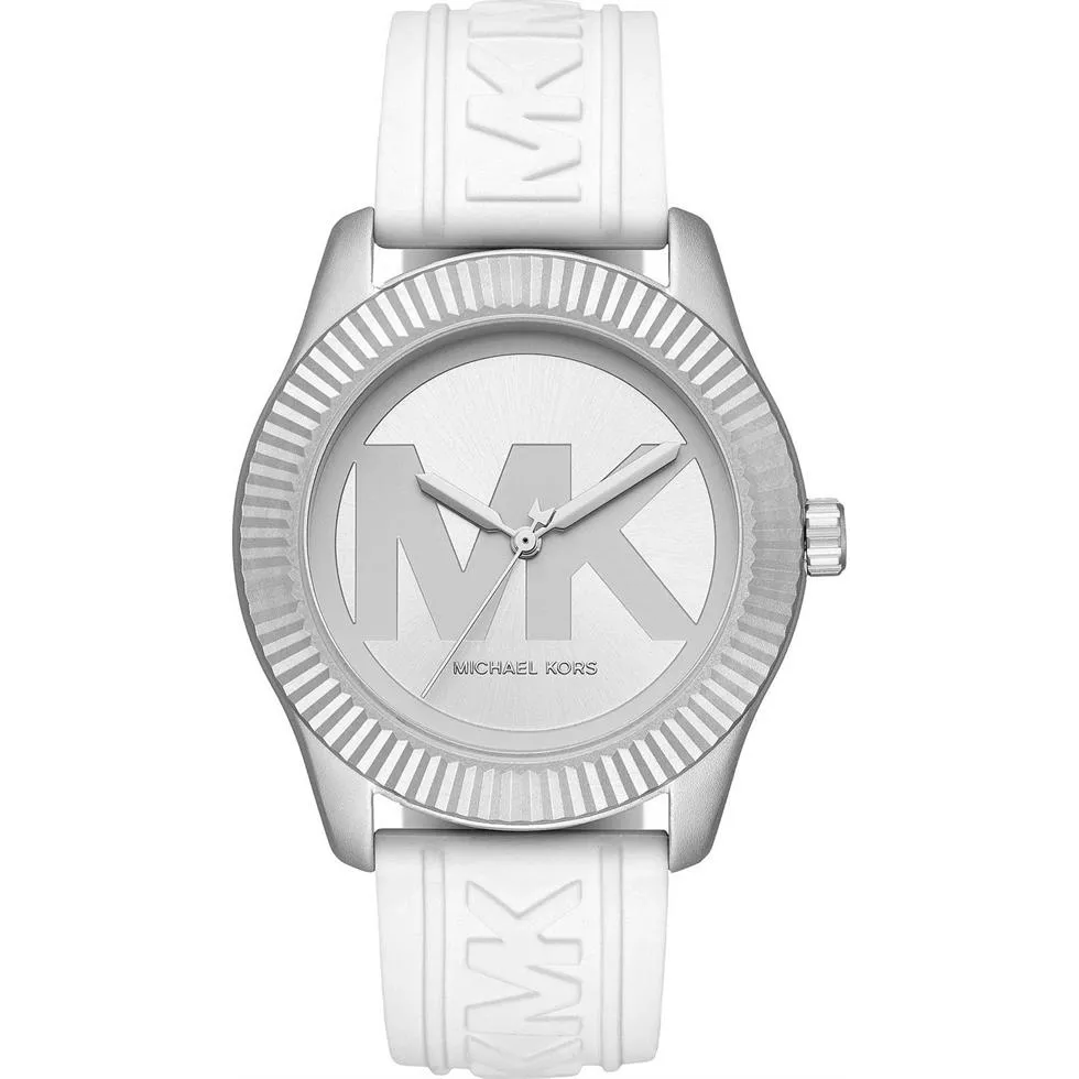 Michael Kors Maddye White Silicone Watch 43mm