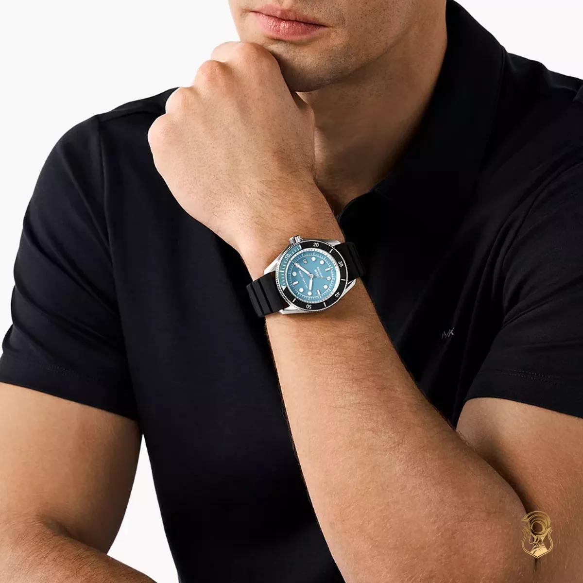 Michael Kors Maritime Blue Silicone Watch 42mm