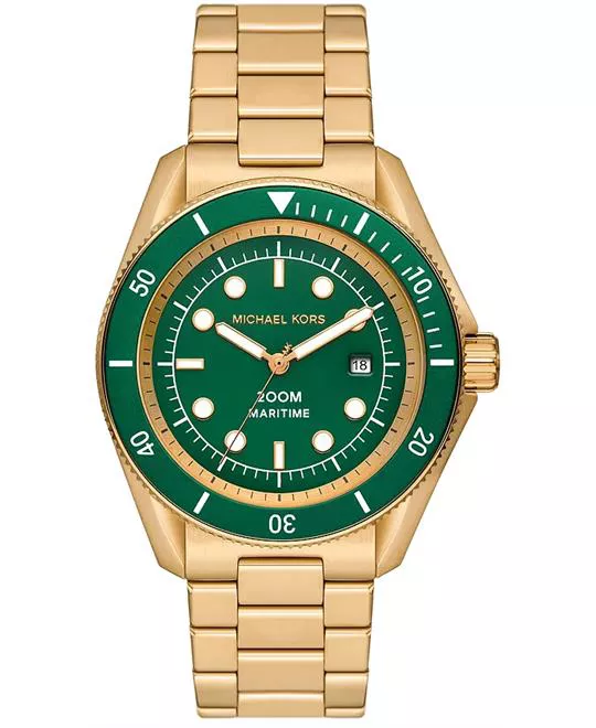 Michael Kors Maritime Green Tone Watch 42mm