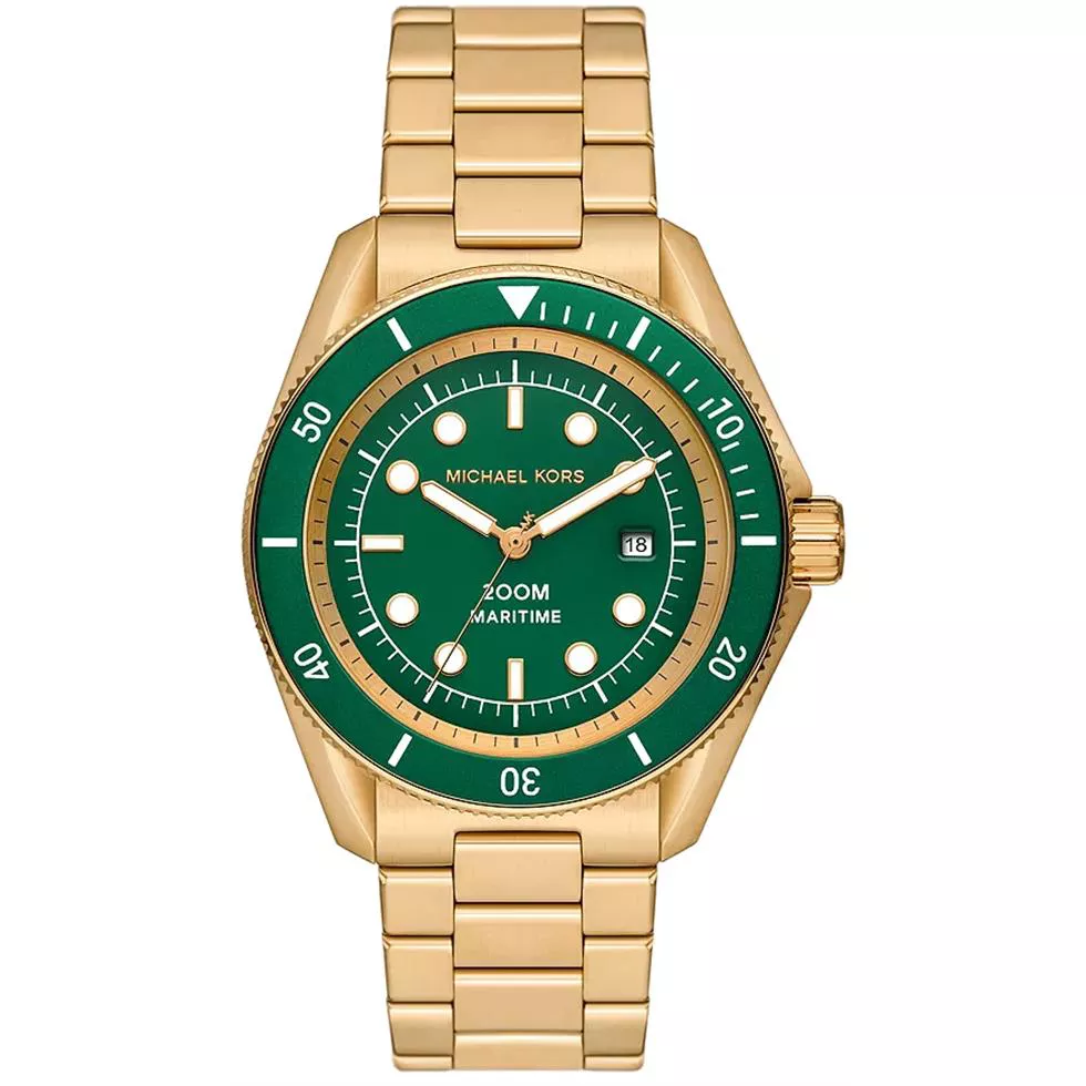 Michael Kors Maritime Green Tone Watch 42mm