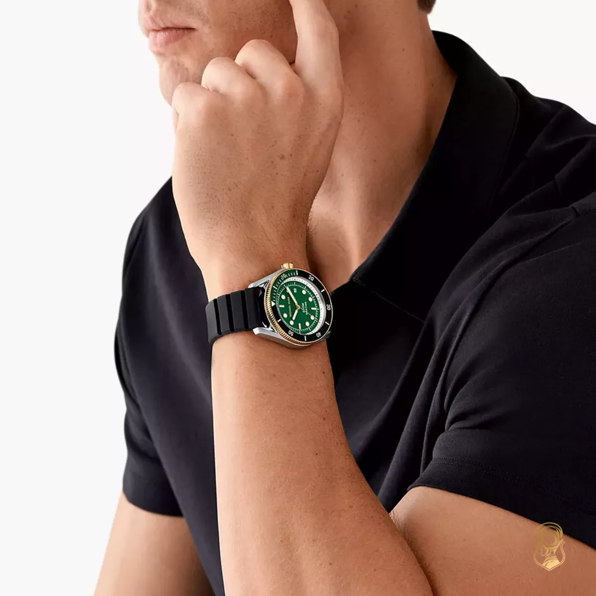 Michael Kors Maritime Green Silicone Watch 42mm