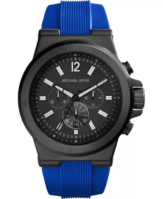 Michael Kors Dylan Blue Silicone Watch 48mm