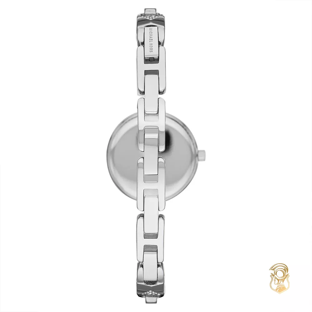 Michael Kors Mercer Silver Tone Watch 28mm