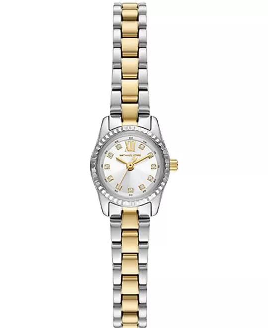 Michael Kors Micro Lexington Pavé Two-Tone Watch 13mm 