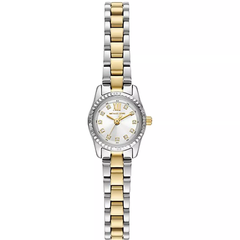 Michael Kors Micro Lexington Pavé Two-Tone Watch 13mm 