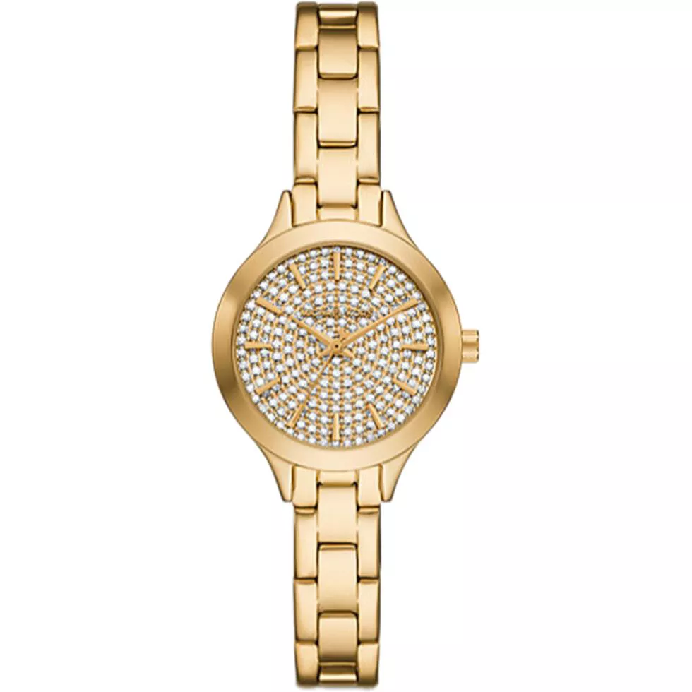 Michael Kors Mini Aspyn Gold Pavé Watch 28mm