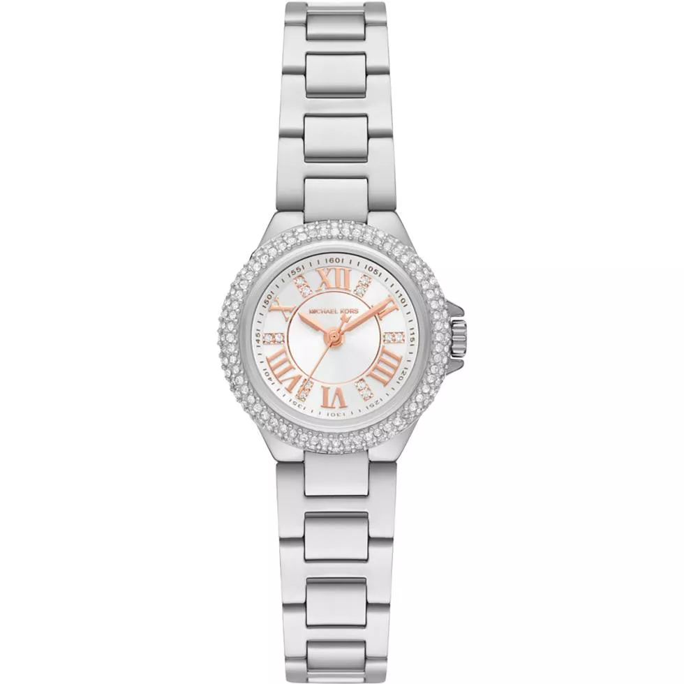 Michael Kors Mini Camille Pavé Silver-Tone Watch 26mm