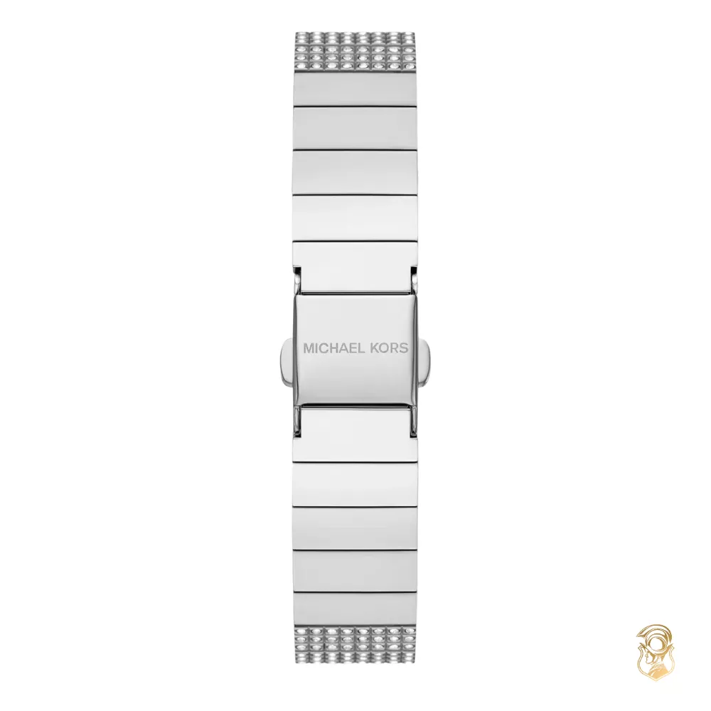 Michael Kors Mini Darrington Pavé Silver-Tone Watch 14.5mm