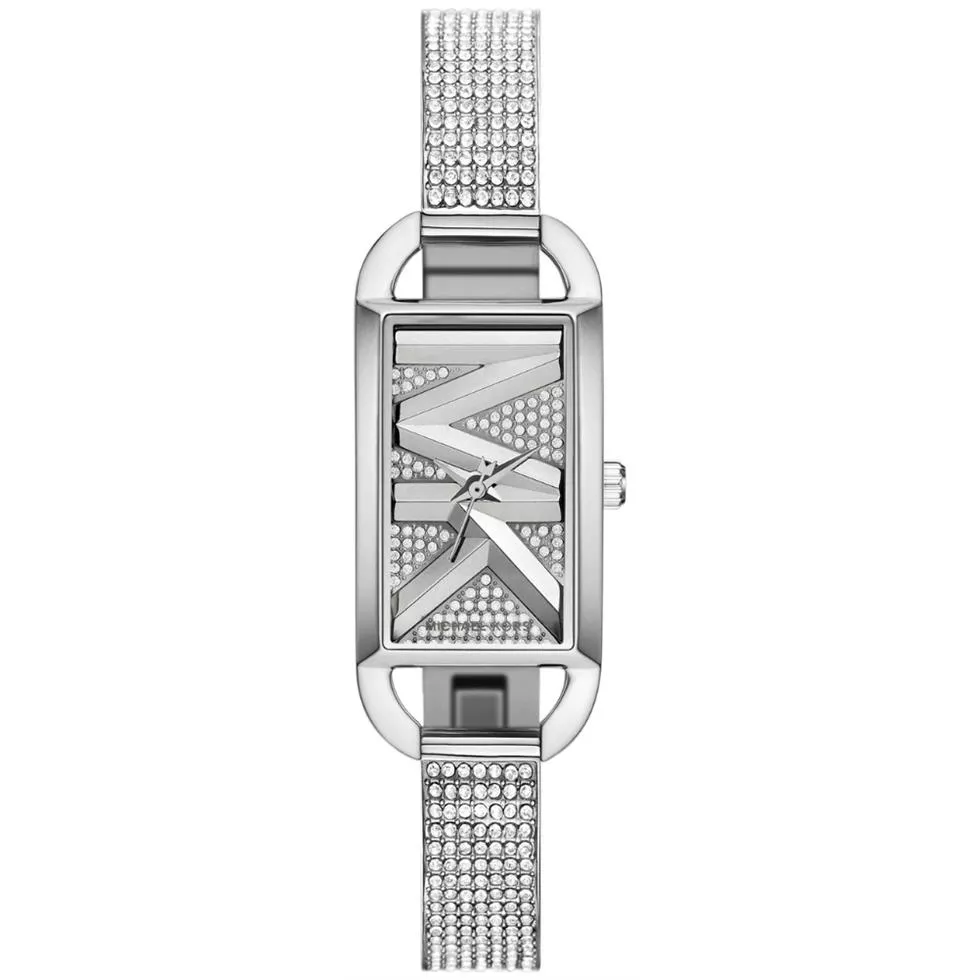 Michael Kors Empire Pavé Silver-Tone Watch 21mm