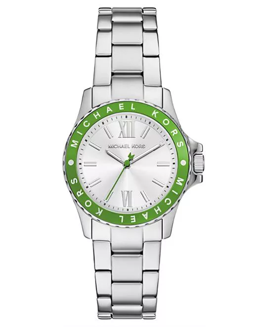 Michael Kors Mini Everest Silver-Tone Watch 33mm