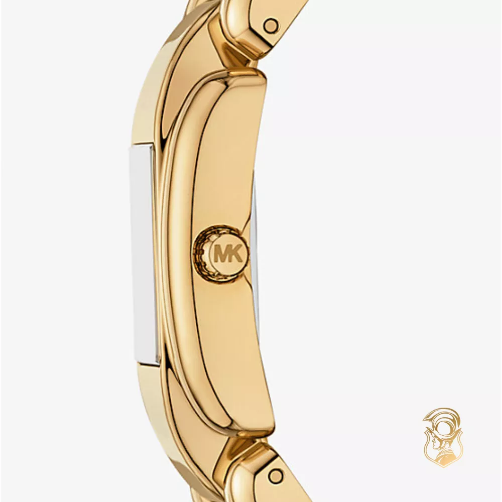 Michael Kors Mini Hally Pavé Gold-Tone Watch 21mm 