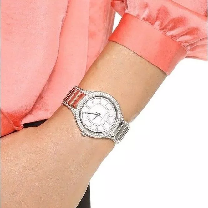 Michael Kors Mini Kerry Silver-Tone Watch 33mm
