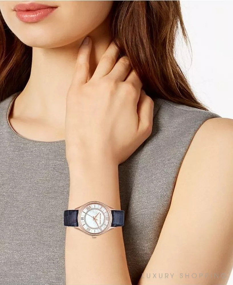 Michael Kors Lauryn Mini Blue Watch 33mm