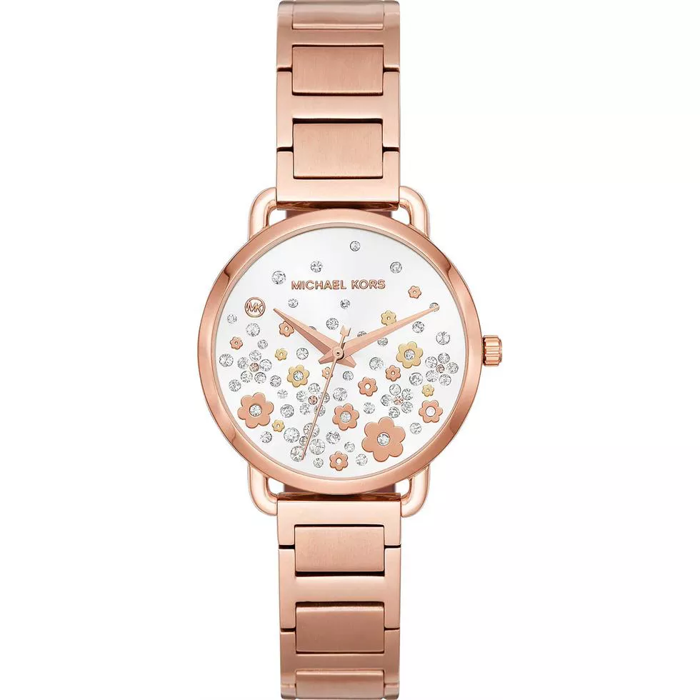 Michael Kors Portia Mini Rose Gold-Tone Watch 32mm