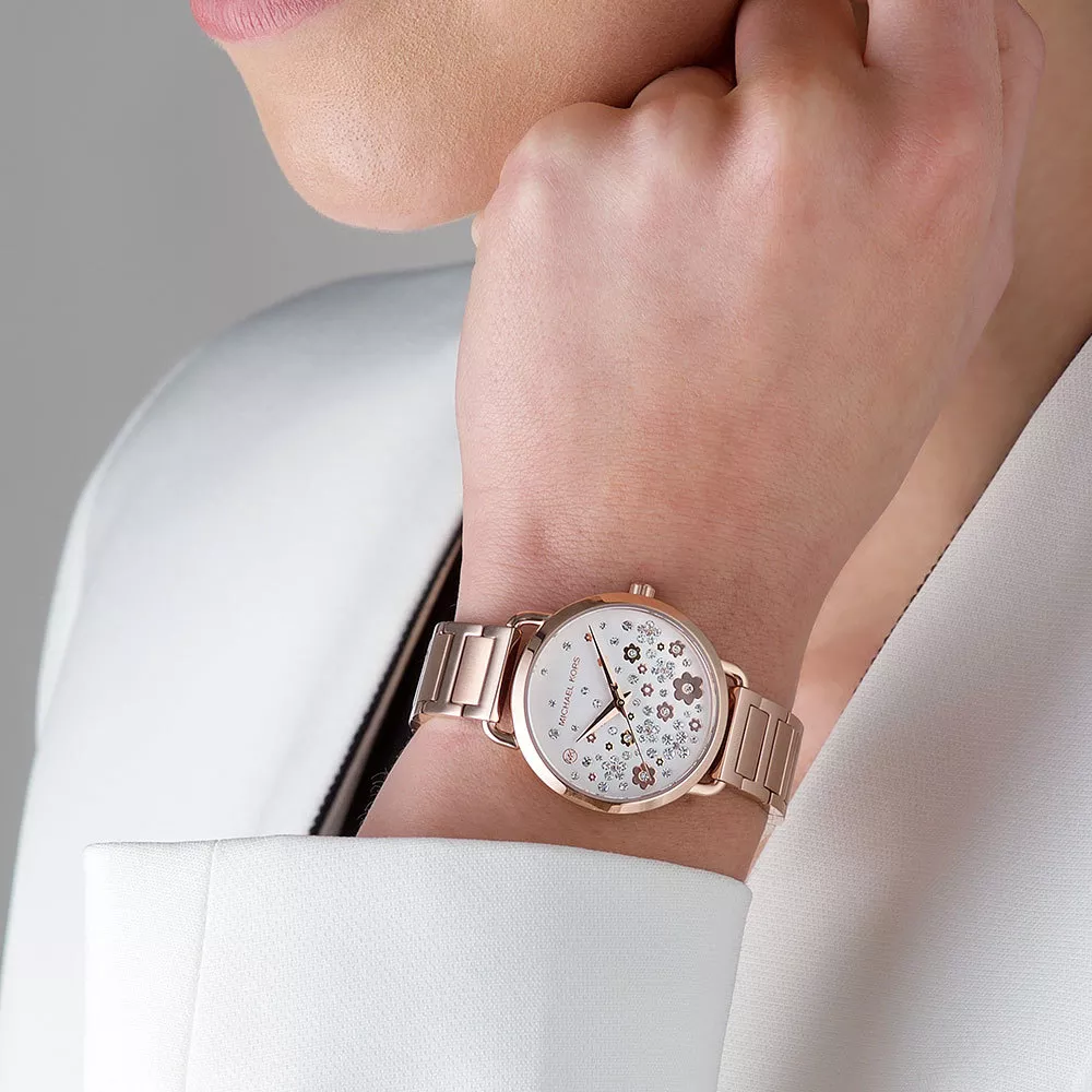 Michael Kors Portia Mini Rose Gold-Tone Watch 32mm