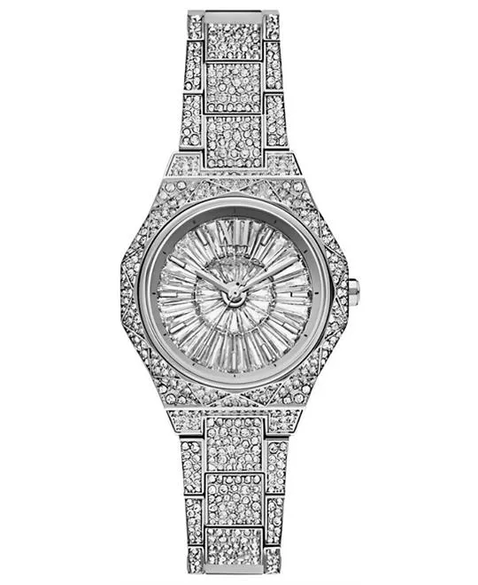 Michael Kors Mini Raquel Pavé Silver-Tone Watch 32mm