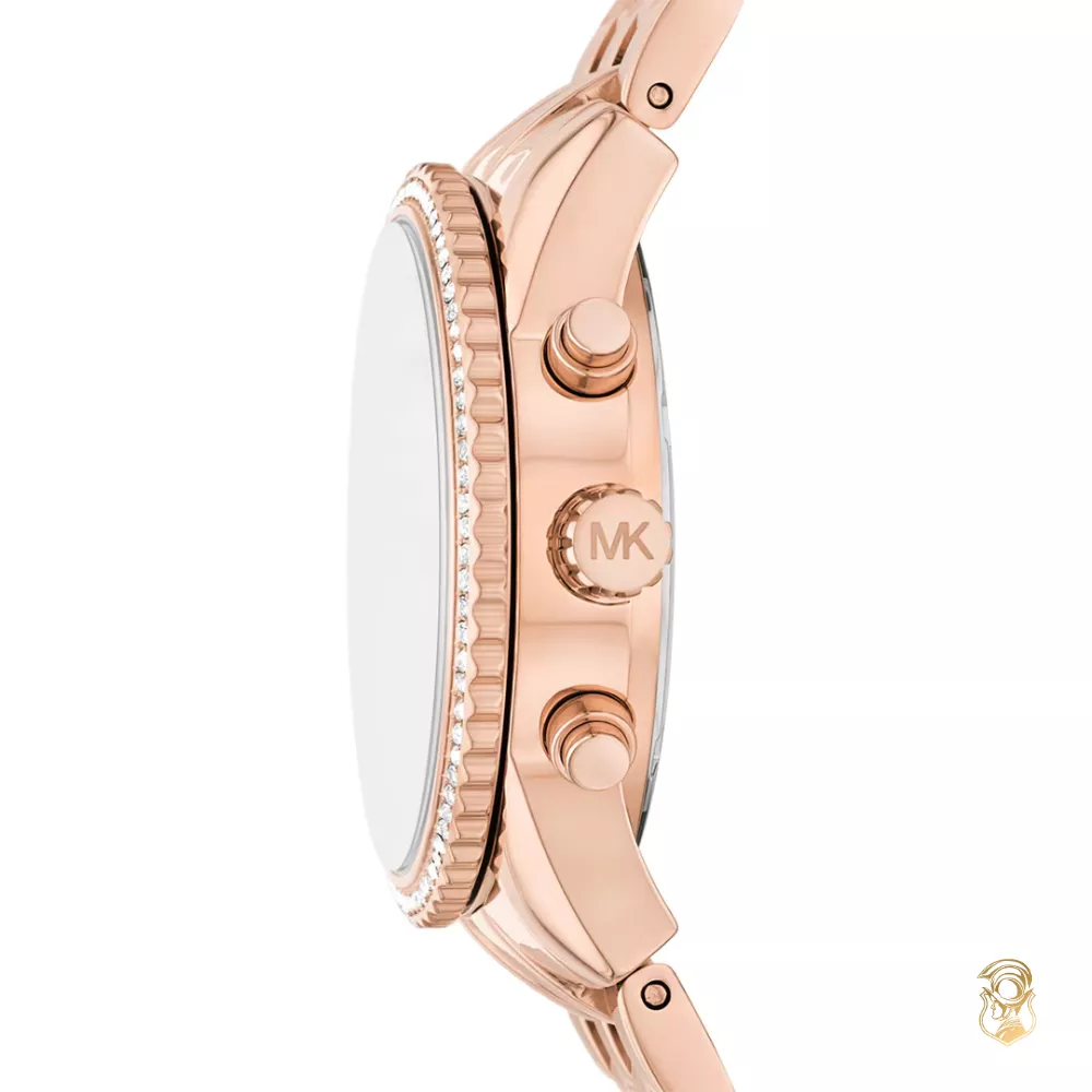 Michael Kors Mini Ritz Pavé Rose Gold-Tone Watch 35mm