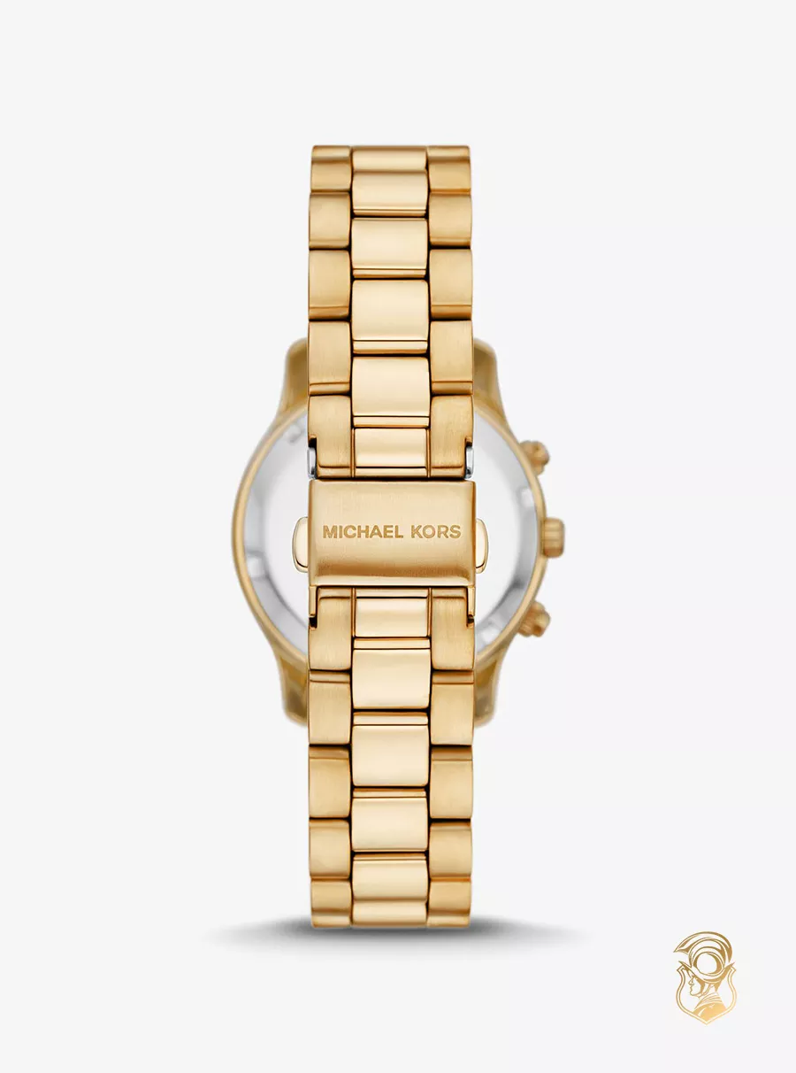 Michael Kors Mini Runway Gold-Tone Watch 34mm