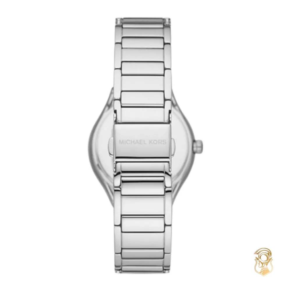 Michael Kors Mini Sylvia Pavé Silver-Tone Watch 33mm