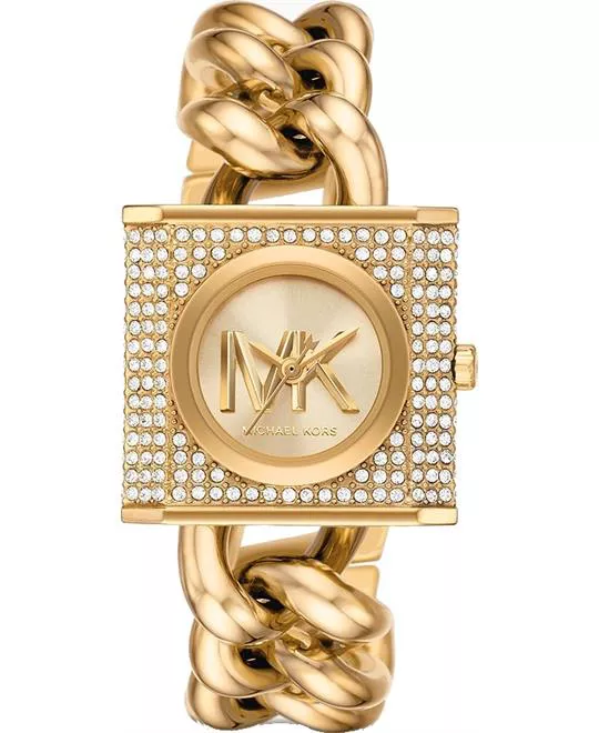 Michael Kors Chain Lock Gold Watch 25mm