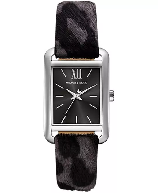 Michael Kors Monroe Leopard Print Calf Hair Watch 40mm 