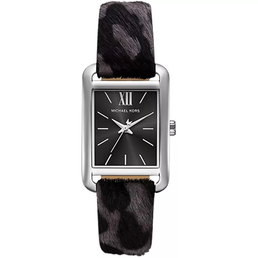 Michael Kors Monroe Leopard Print Calf Hair Watch 40mm 