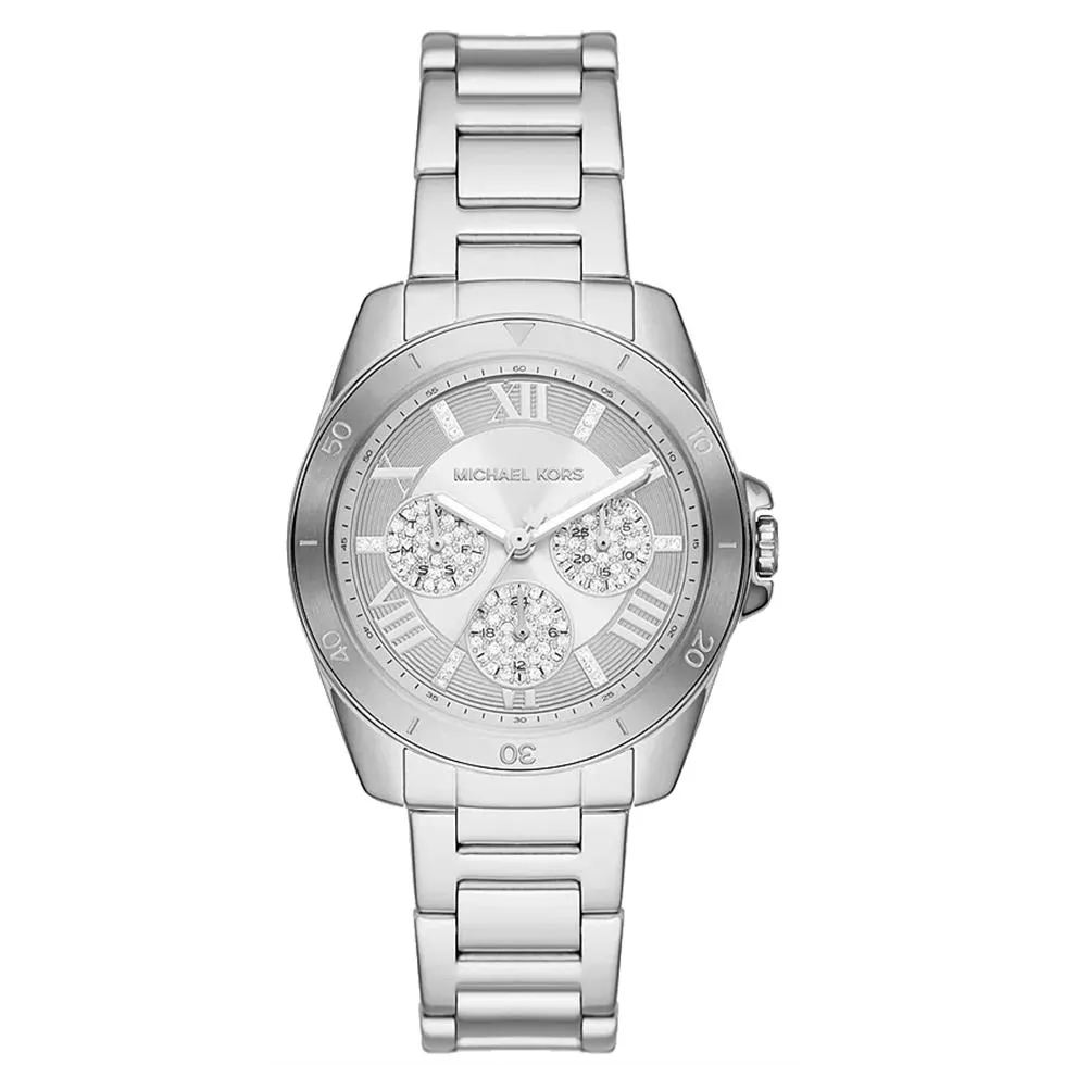 Michael Kors Multifunction Silver Tone Watch 36mm