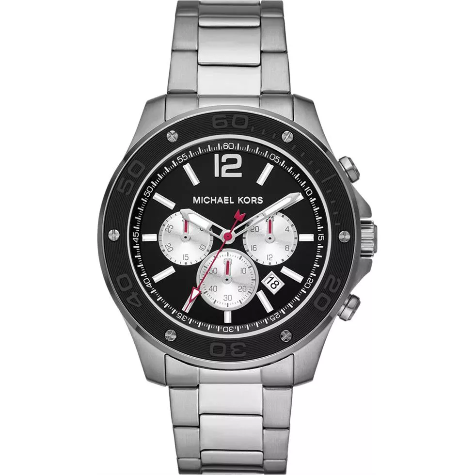 Michael Kors Nolan Chronograph Black Watch 45mm