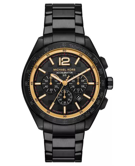 Michael Kors Oversized Accelerator 2.0 Black-Tone Watch 44mm