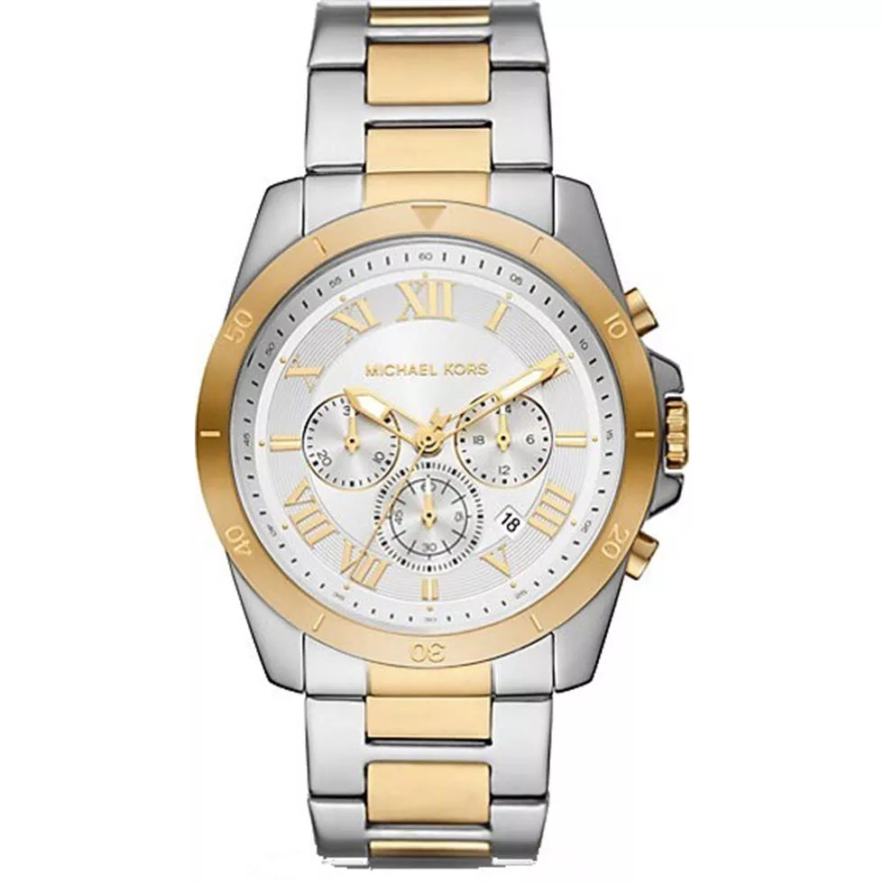 Michael Kors Oversized Alek Two-Tone Watch 44mm