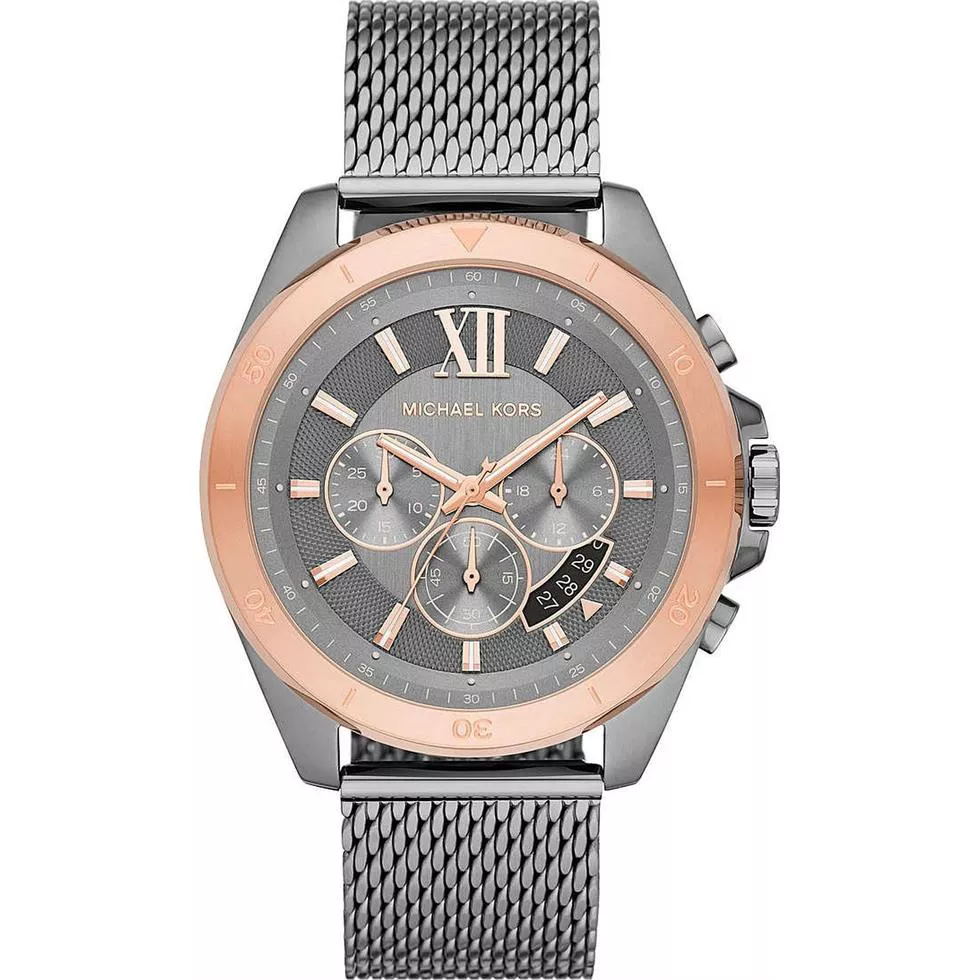 Michael Kors Oversized Brecken Gunmetal Watch 45mm