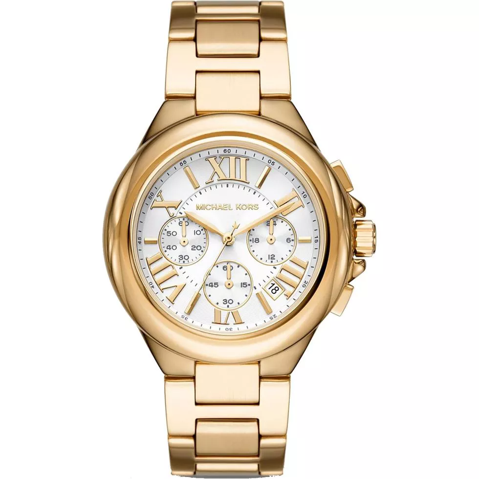 Michael Kors Oversized Camille Gold-Tone Watch 45mm