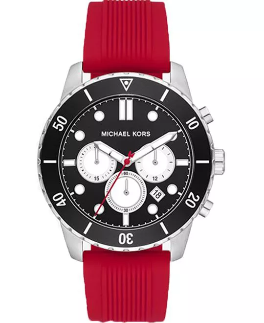 Michael Kors Cunningham Red Tone Watch 44mm