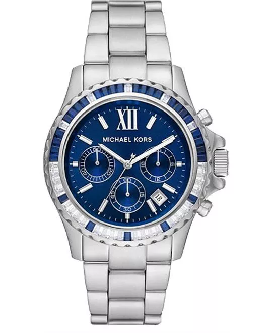 Michael Kors Everest Pavé Blue Watch 42mm