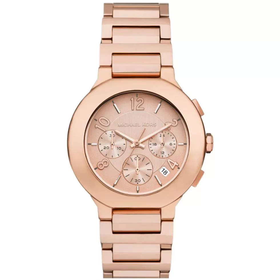 Michael Kors Oversized Gramercy Rose Gold-Tone Watch 40mm