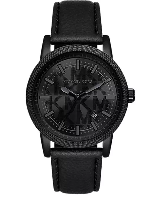 Michael Kors Oversized Hutton Black-Tone Watch 43mm