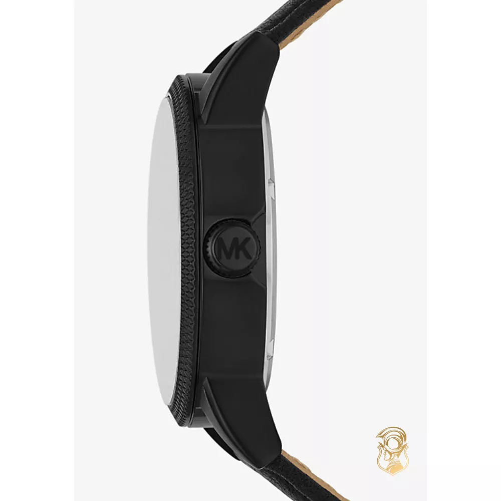 Michael Kors Oversized Hutton Black-Tone Watch 43mm