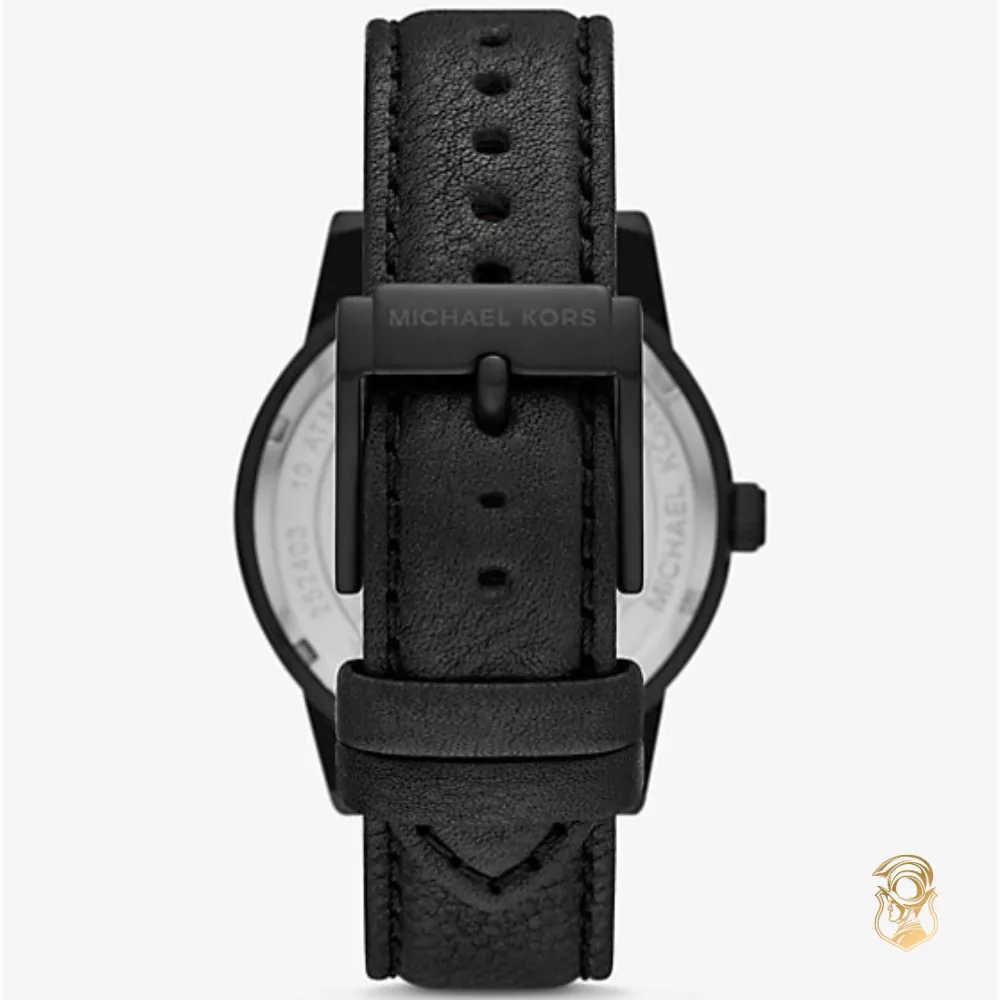 Michael Kors Oversized Hutton Black-Tone Watch 43mm