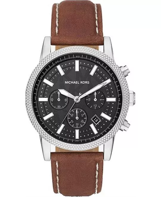 Michael Kors Oversized Hutton MK8955 Leather Watch 43mm