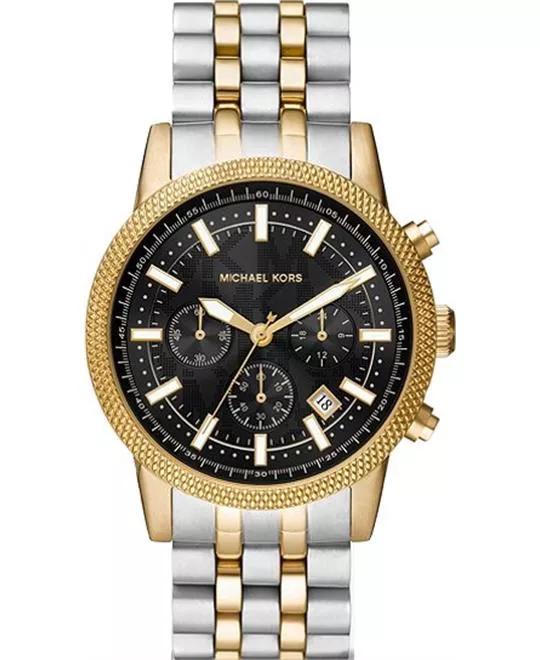 Michael Kors Oversized Hutton Two-Tone Watch 43mm