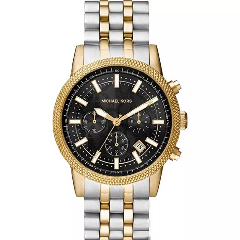 Michael Kors Oversized Hutton Two-Tone Watch 43mm