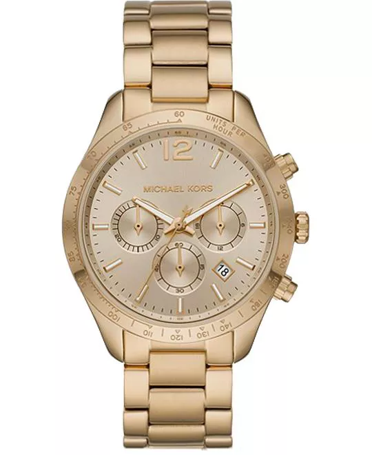 Michael Kors Layton Gold Tone Watch 42mm