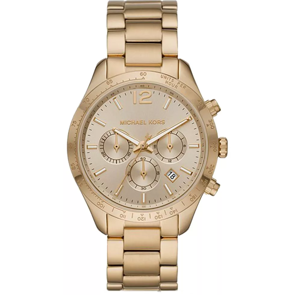 Michael Kors Layton Gold Tone Watch 42mm